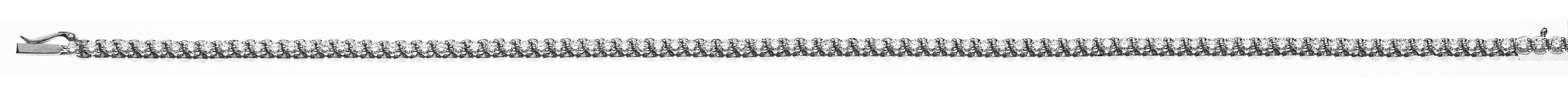 Bracelet Weissgold 750 mit 89 Brillanten  H SI  1.44ct. 18cm