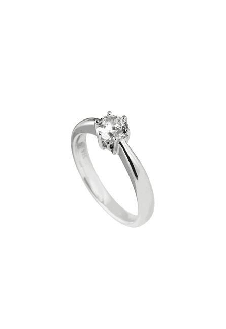Solitär Ring Silber 0.75 ct. Zirkonia