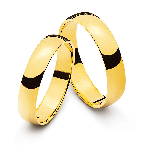 Trauring Gelbgold 750 5mm Grösse 67