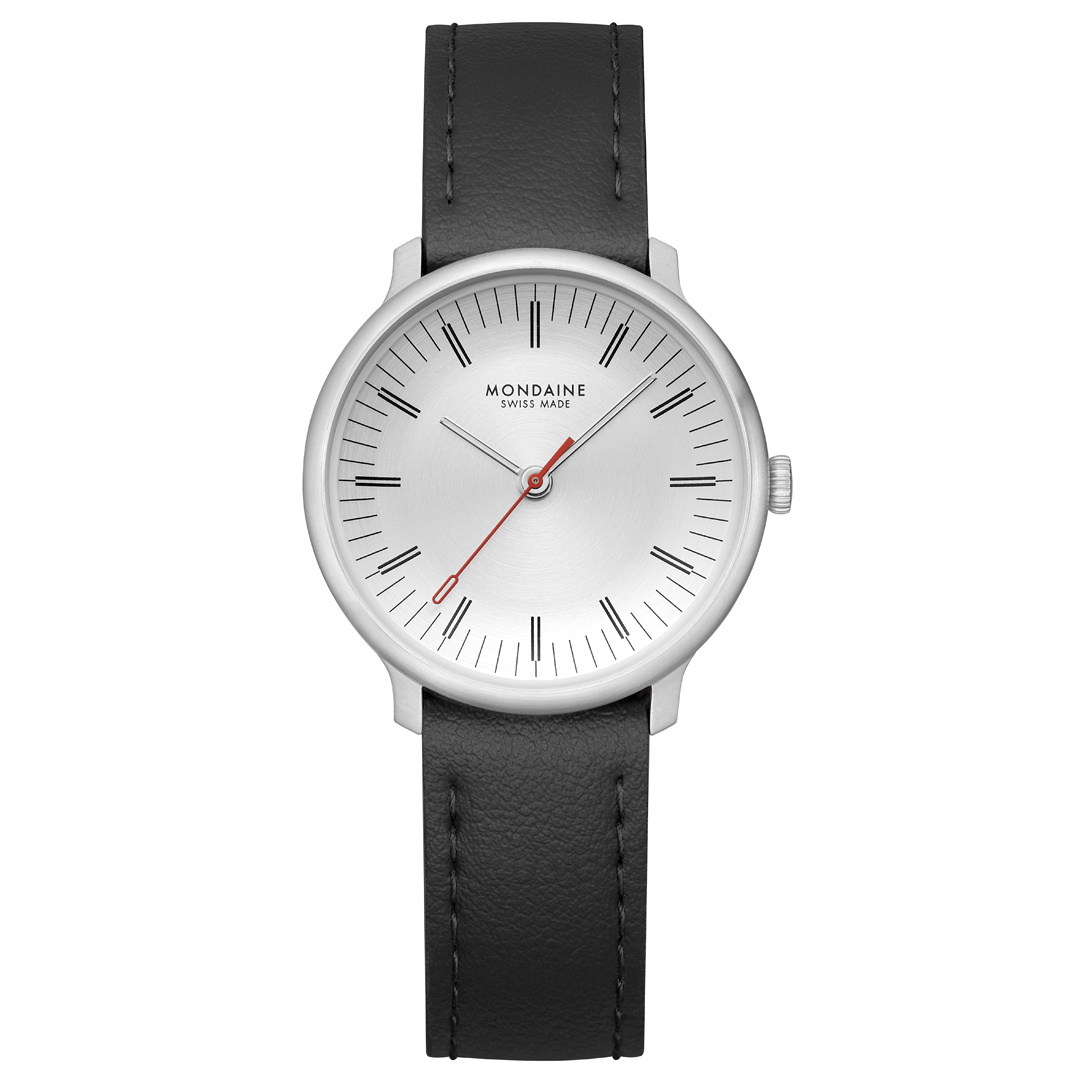 Doppio Schwarzes Veganes Traubenleder, 33 mm
