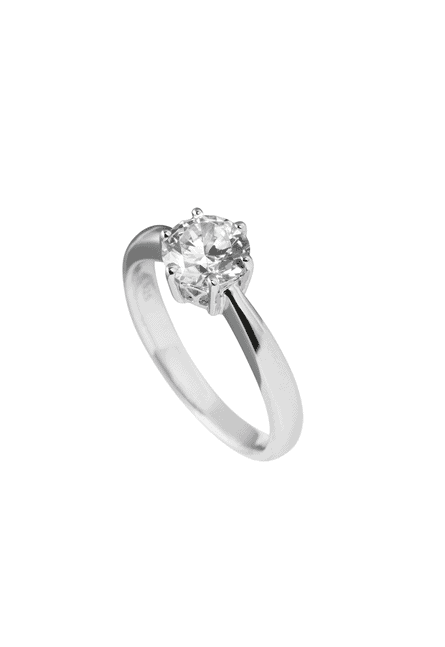 Solitär Ring Silber 1.5 ct. Zirkonia