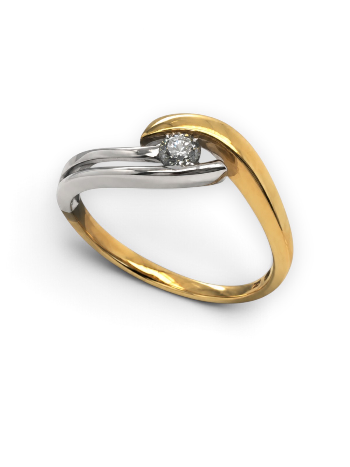 Damenring 18 Karat Bicolor – Referenz DR-000011