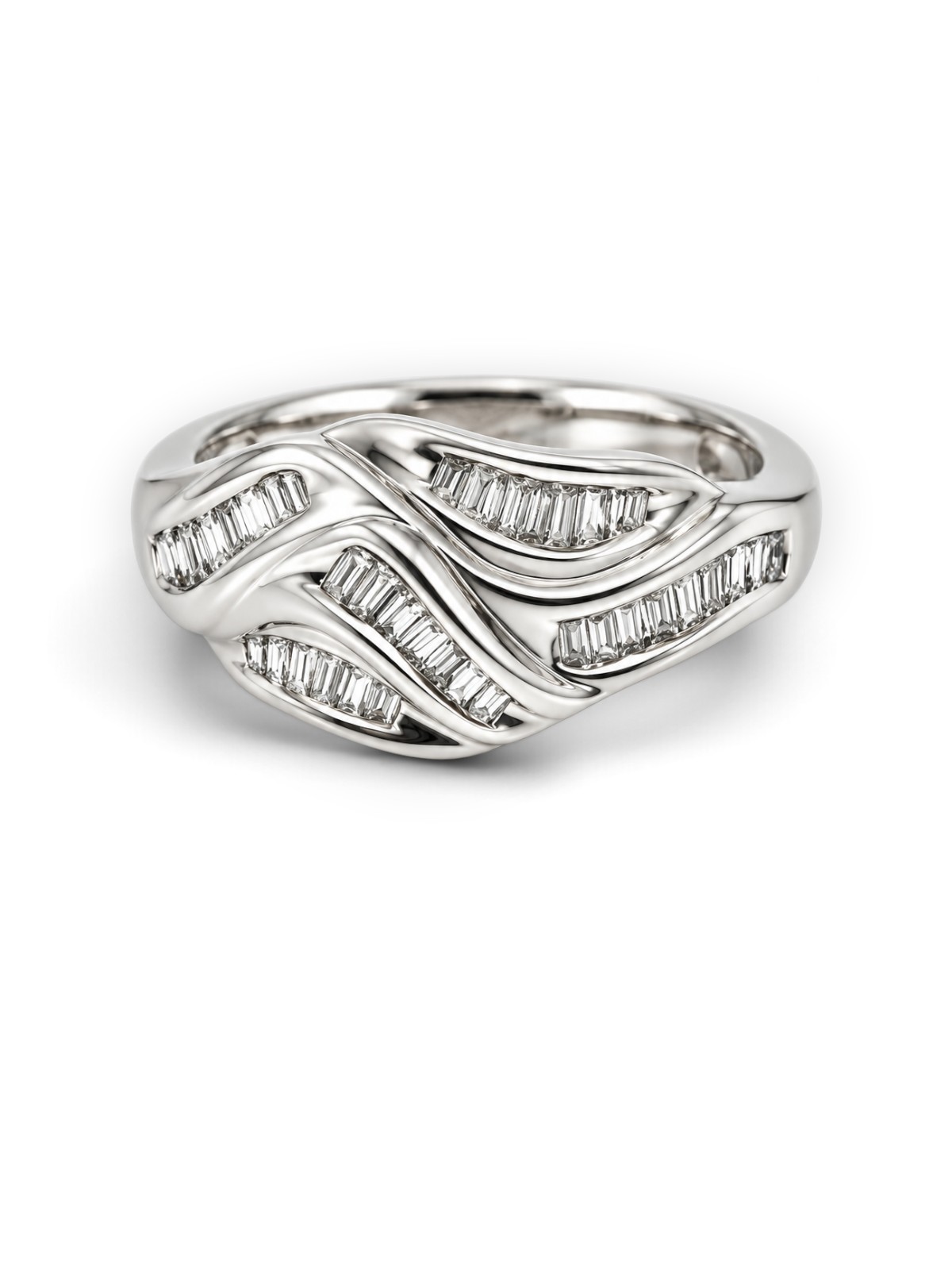 Goldring 18 Karat Weissgold 0.35 ct – Referenz DR-000099