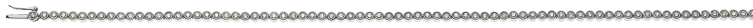 Bracelet Weissgold 750 mit 75 Brillanten  H SI 0.69ct. 17cm