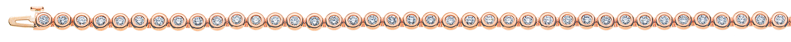 Bracelet Tennis Rotgold 750 mit 45 Brillanten  H SI 1.53ct. 18cm
