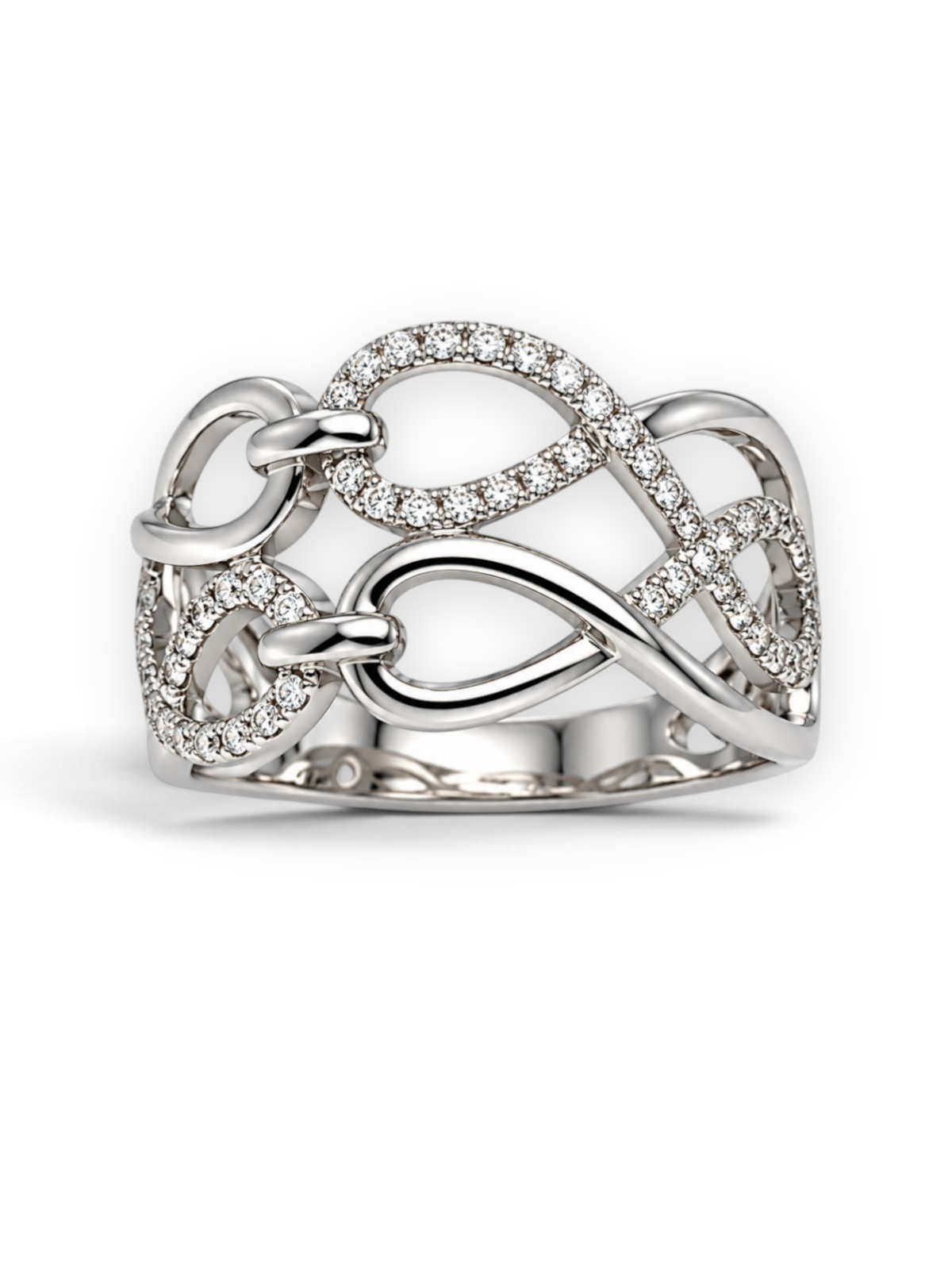 Diamantring 18 Karat Weissgold 0.28 ct – Referenz DR-000030
