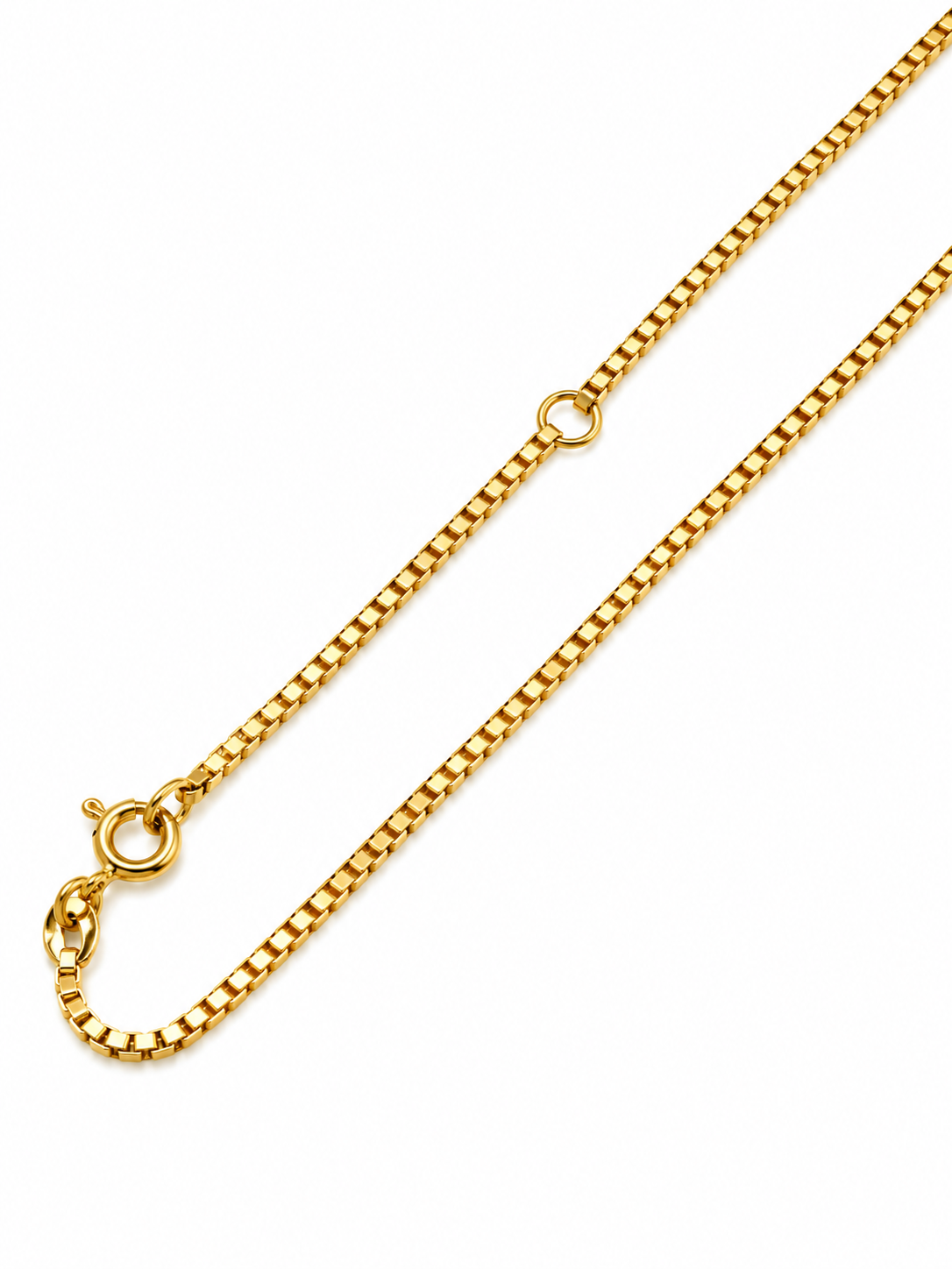 Venezianerkette 750 Gelbgold mit Zwischenöse