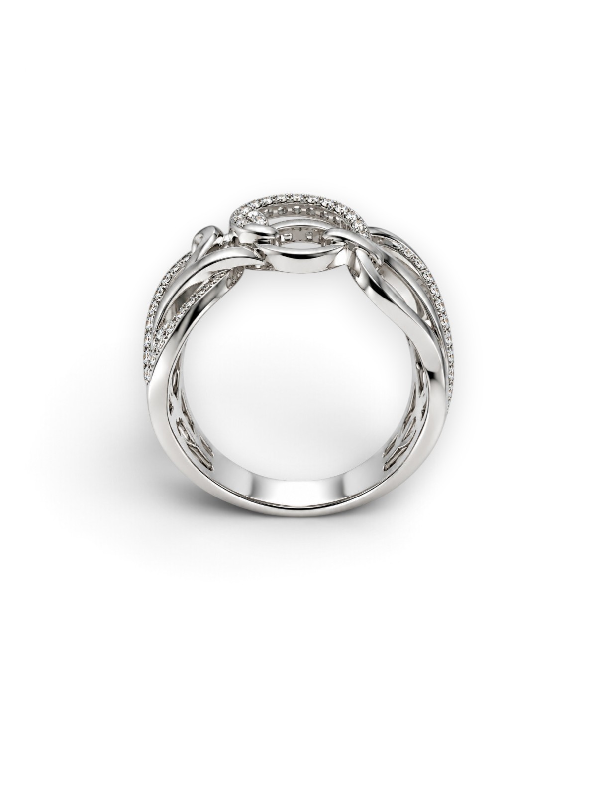 Diamantring 18 Karat Weissgold 0.28 ct – Referenz DR-000030