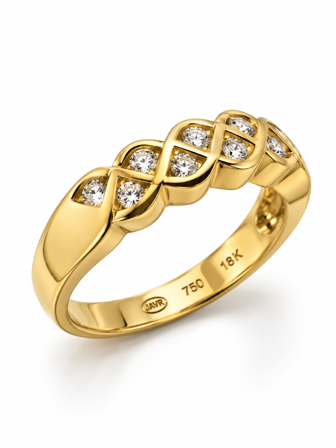 Diamantring 18 Karat Gelbgold – Referenz DR-000101