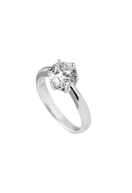 Solitär Ring Silber 2.00 ct. Zirkonia