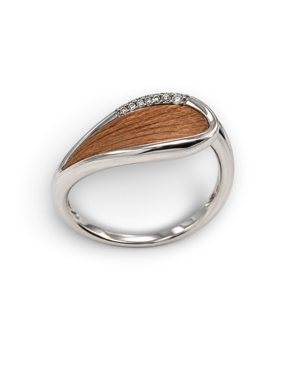 Damenring Bague RG/WG 750 Gold
