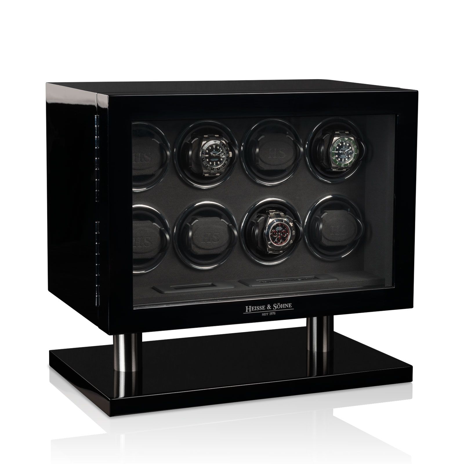 Heisse & Söhne Uhrenbeweger Collector 8 - Schwarz