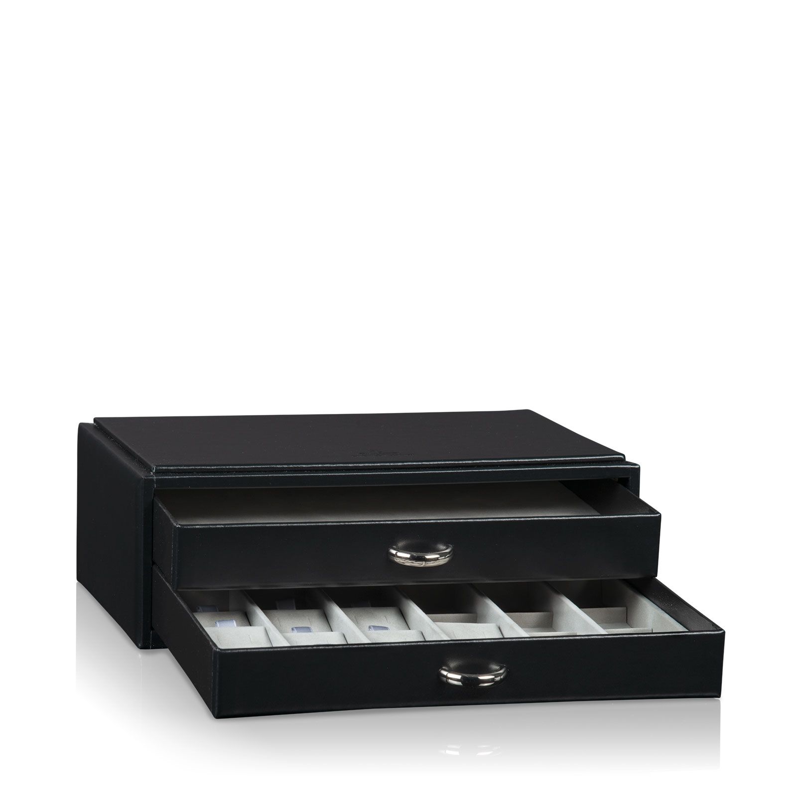 Sacher Schmuckkästchen Vario / Ring- & Ohrsteckerbox - Schwarz