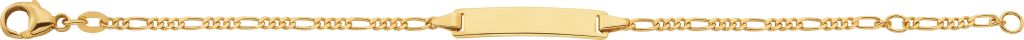 Figaro 16.5 cm, 2.2 mm 750/18 Karat Gold 9812/14