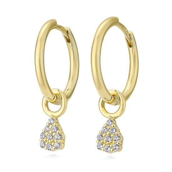 Breuning Brillant-Creolen 0,27 ct. – Gold