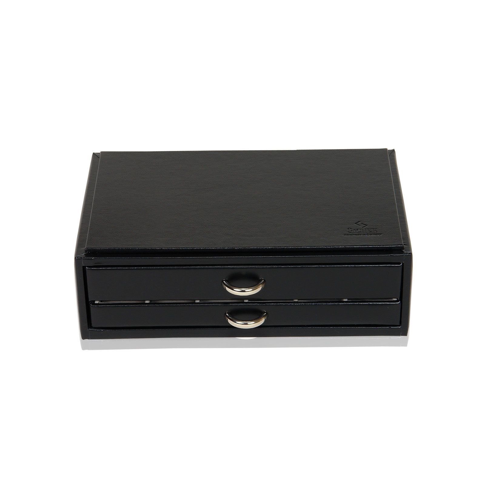 Sacher Schmuckkästchen Vario / Ring- & Ohrsteckerbox - Schwarz
