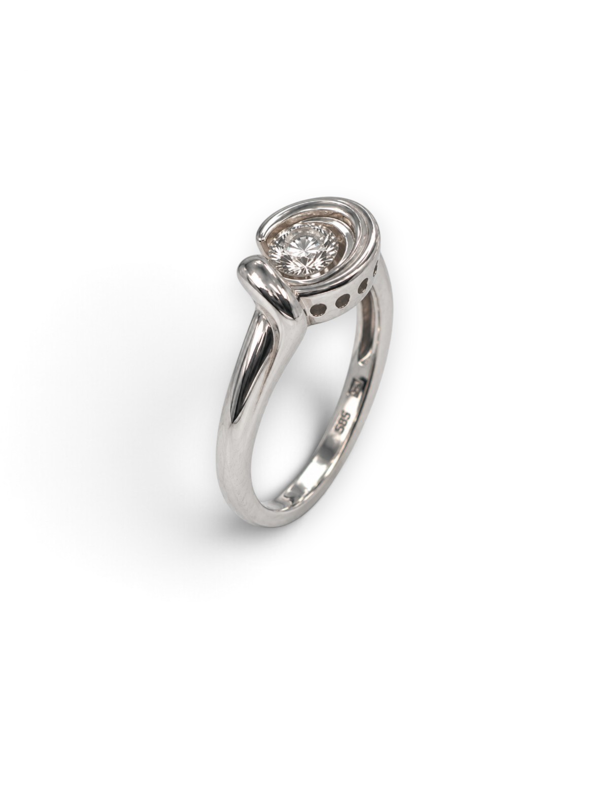 Damenring 18 Karat Weissgold – Referenz DR-000021