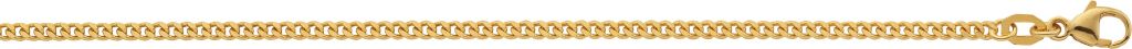 Panzer Armband geschliffen, 2.1 mm 750/18 Karat Gold 1510/19