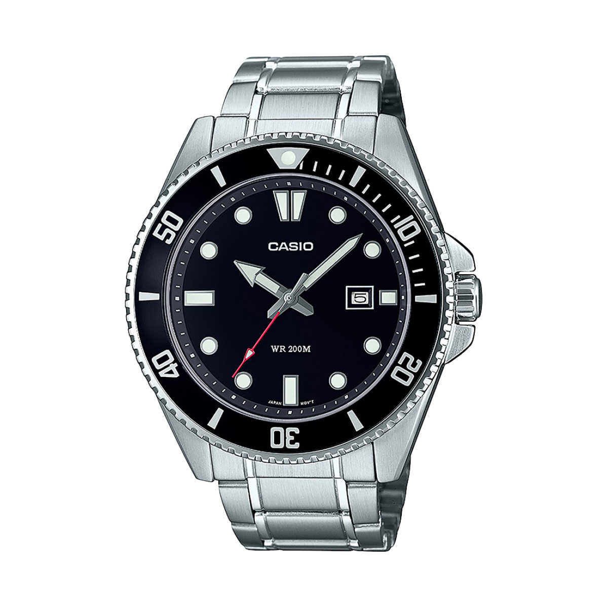 CASIO COLLECTION Men MDV-107 SS band 20W Diver - MDV-107D-1A1VEF