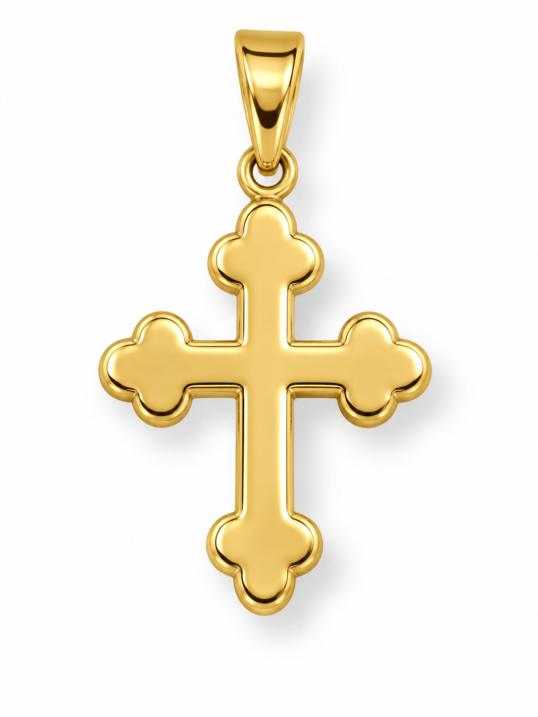 Anhänger Kreuz Bicolor 750 Gold