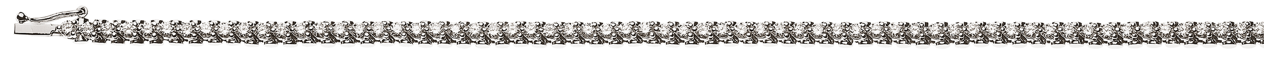 Bracelet Weissgold 750 mit 76 Brillanten  H SI 2.22ct. 18cm