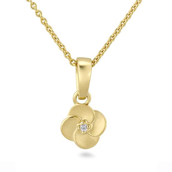 Breuning Brillantanhänger 0,01 ct. – 585 Gelbgold
