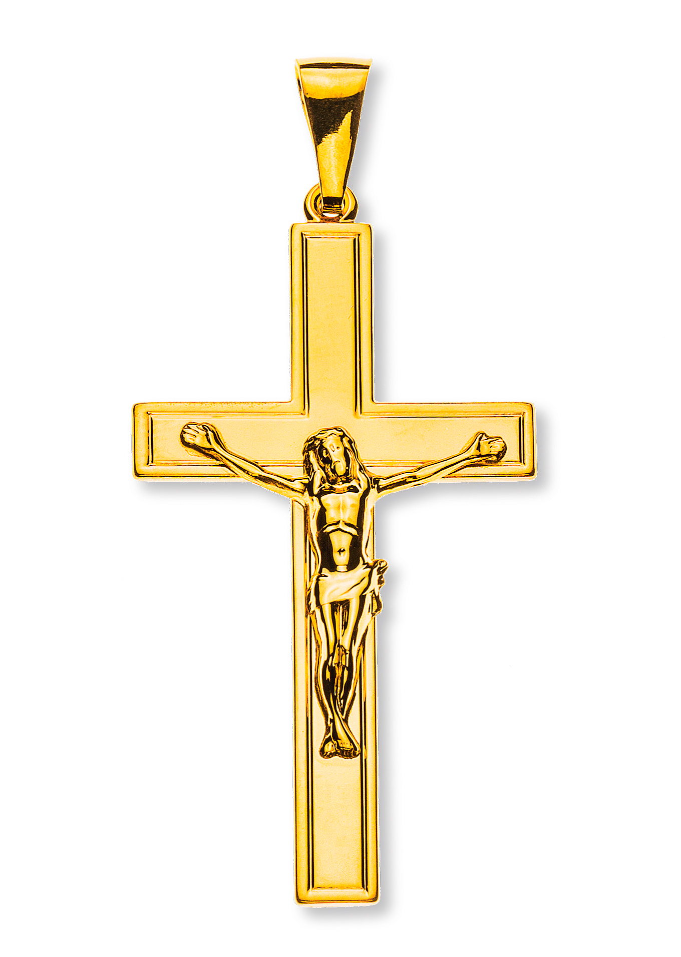Balken-Kreuz Gelbgold 750  H: 41mm B: 24mm
