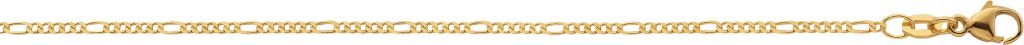 Figaro Kette geschliffen, 1.5 mm 750/18 Karat Gold 4110/36