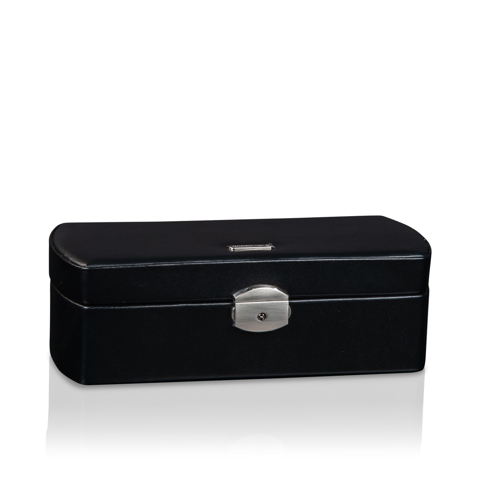 Windrose Uhrenbox Merino 6 - Schwarz