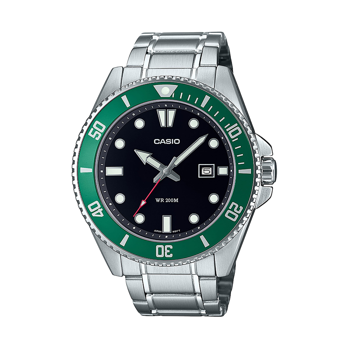 CASIO COLLECTION Men MDV-107 SS band 20W Diver - MDV-107D-3AVEF