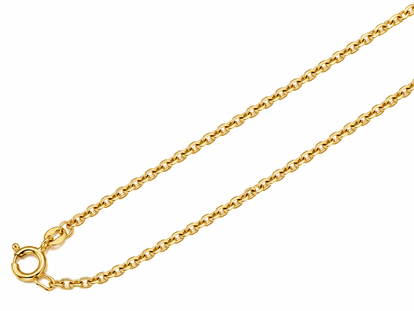Ankerkette 750 Gelbgold 1,2 mm