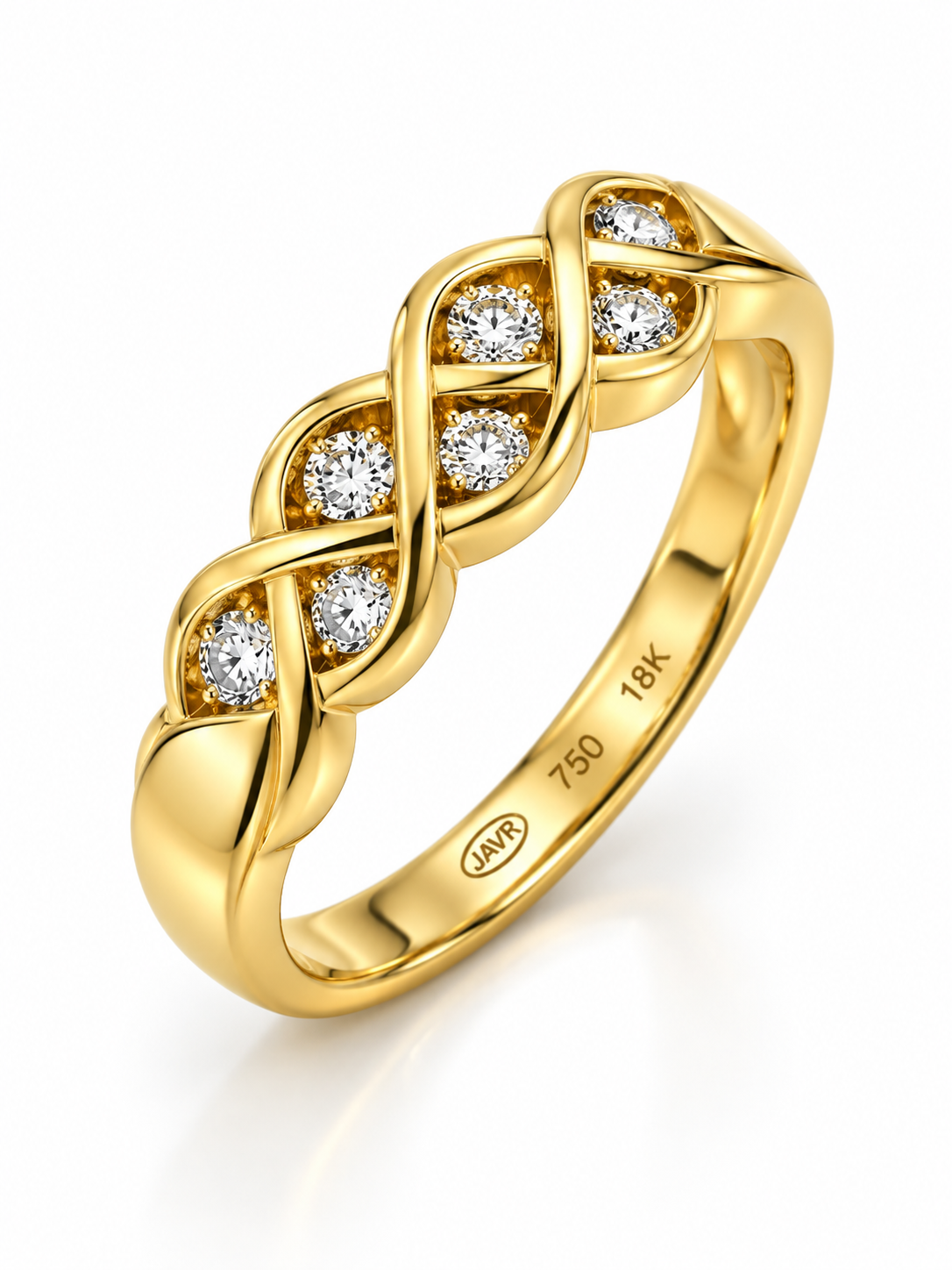 Diamantring 18 Karat Gelbgold – Referenz DR-000101