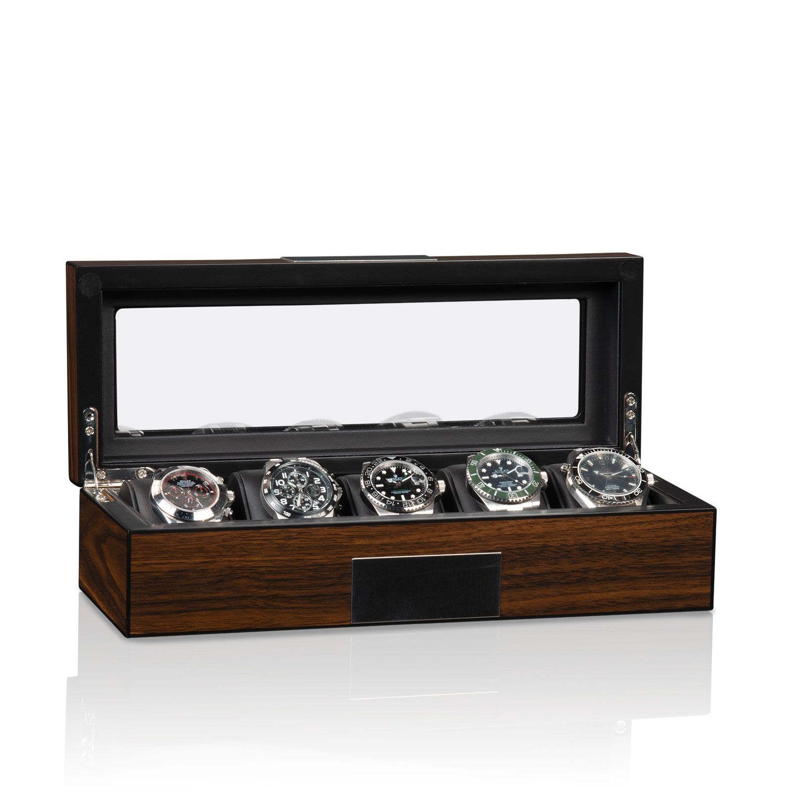 Heisse & Söhne Uhrenbox Monteray 5 - Walnuss (kleine Delle)