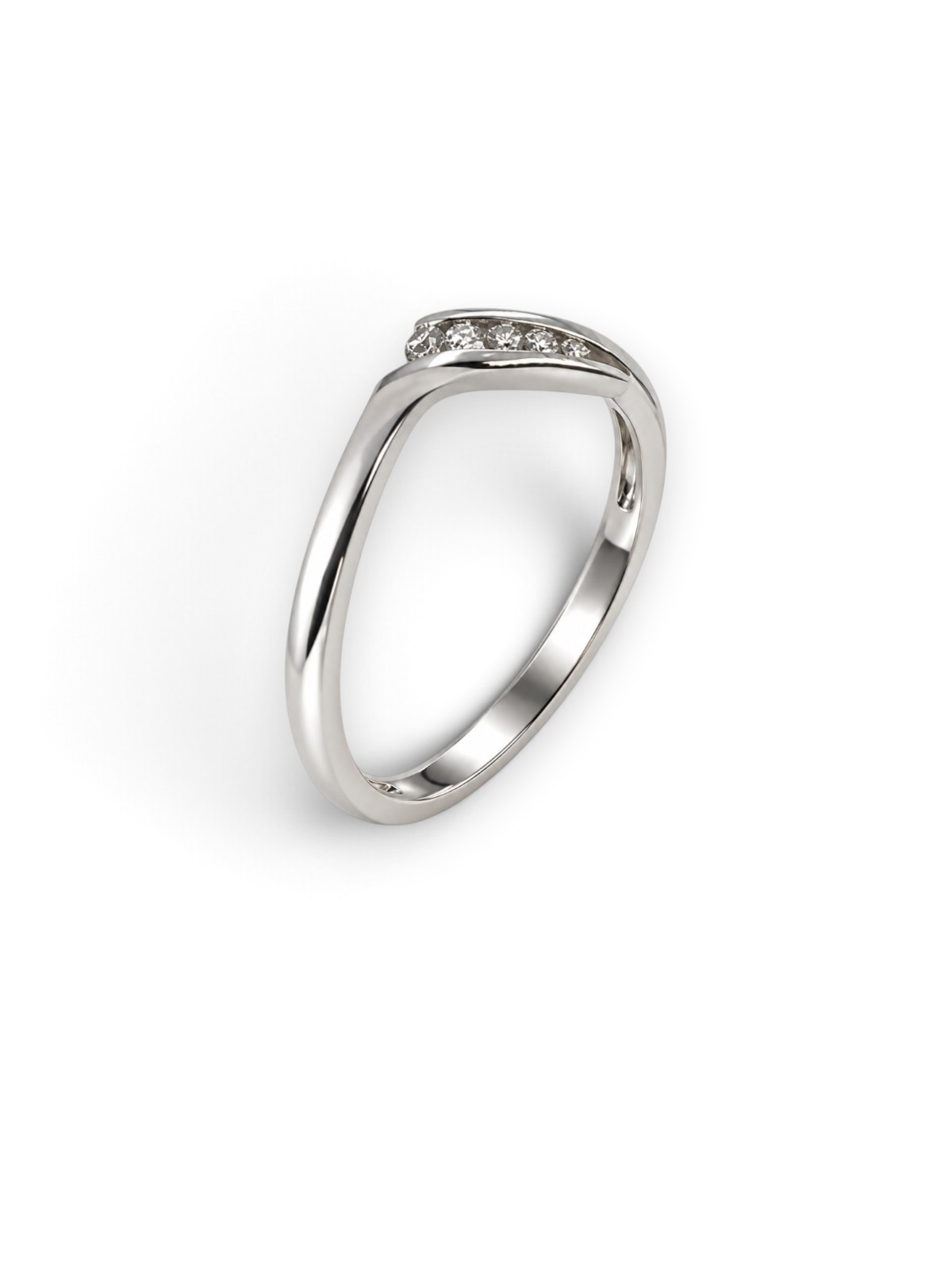 Damenring 18 Karat Weissgold – Referenz DR-000017
