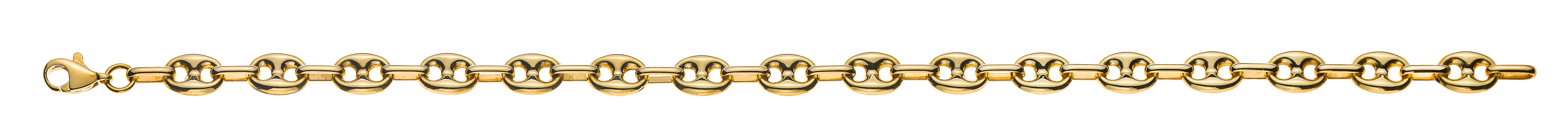 Armband Schiffanker Gelbgold 750 poliert, 6mm, 19cm
