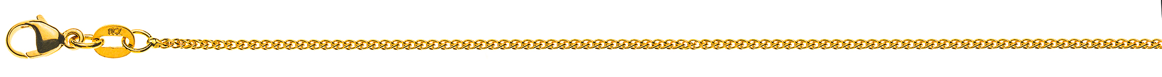 Zopf Gelbgold 375 ca. 1.2mm 40cm