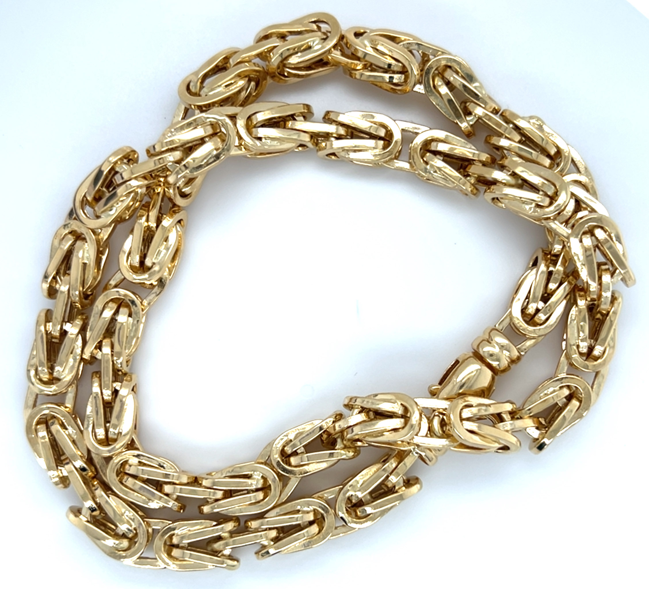 Königskette 750 Karat (halbmassiv)