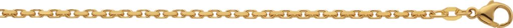 Ankerarmband geschliffen, 2 mm 750/18 Karat Gold 5314/19