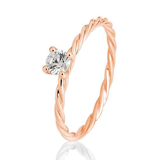 Verlobungsring Kordel 0.25 ct. G/if - 41060740