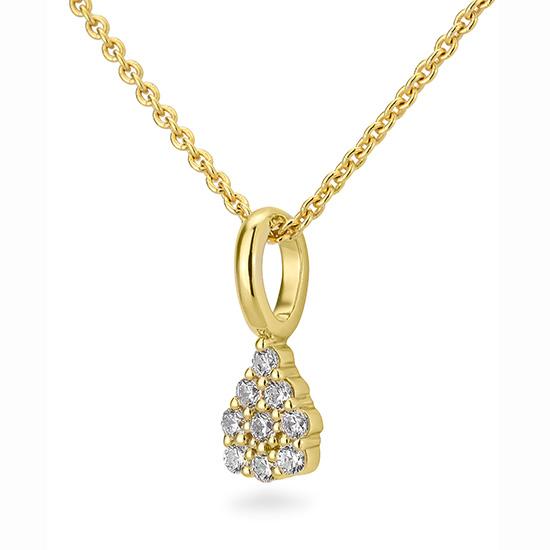 Breuning Lab-Grown Diamantanhänger 0,14 ct. – 585 Gelbgold