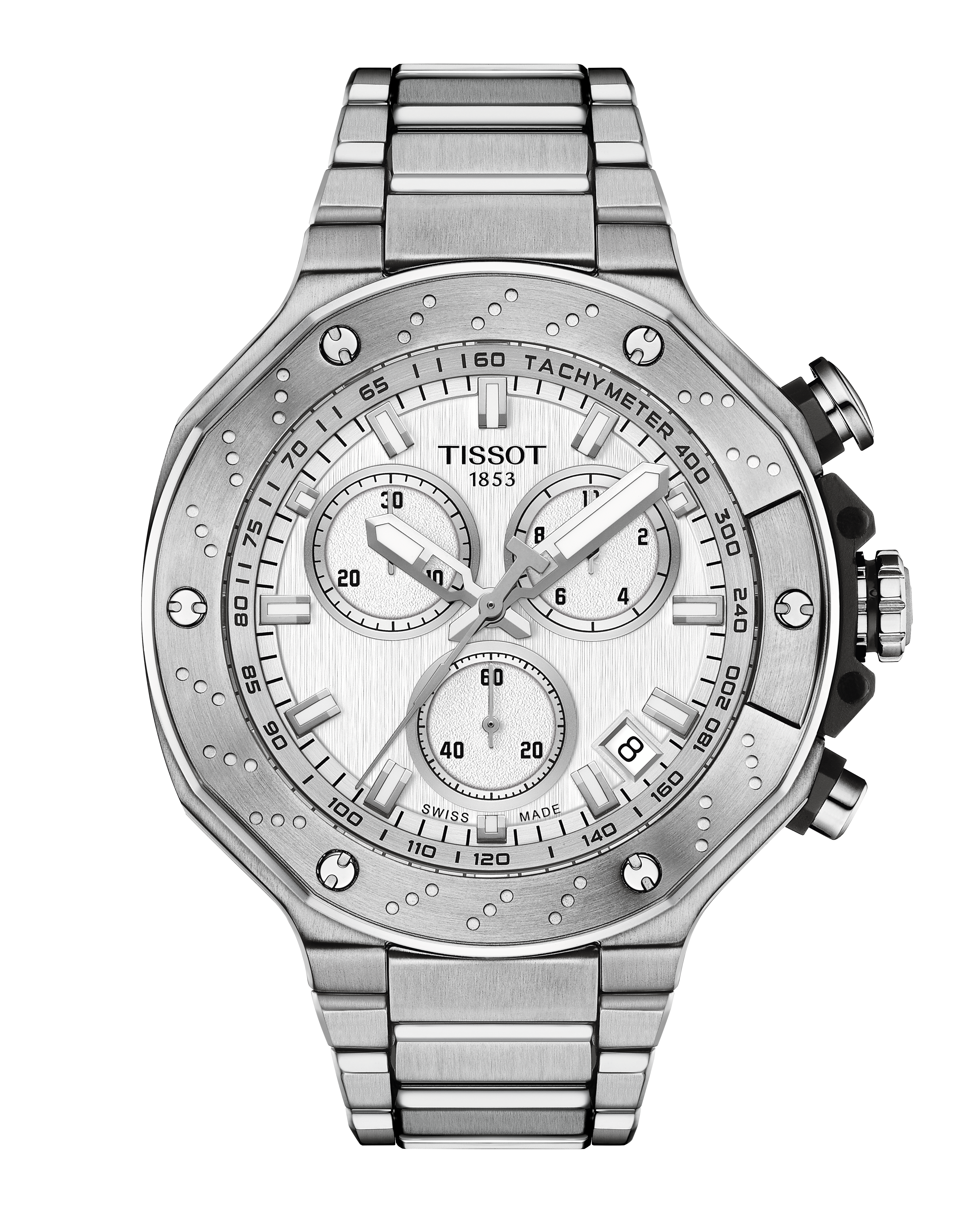 Tissot T-Race Chronograph silbrig Herrenuhr T141.417.11.031.00