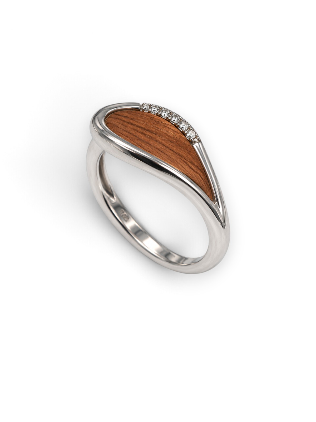 Damenring Bague RG/WG 750 Gold