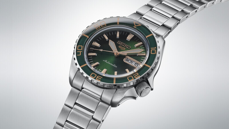 Seiko 5 Sports SKX HDB005K1 Tweed Green