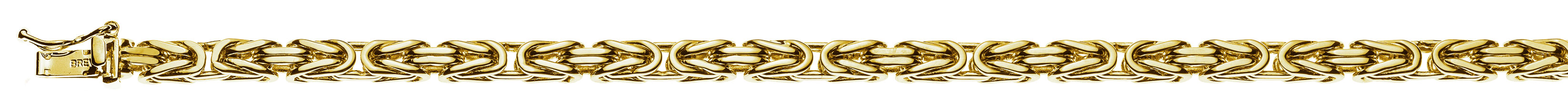 Bracelet Königskette klassisch Gelbgold 750 ca. 4.0 mm 19 cm