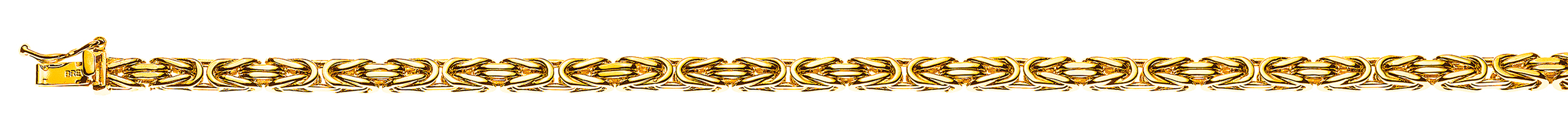 Bracelet Königskette klassisch Gelbgold 750 ca. 3.5mm 19cm