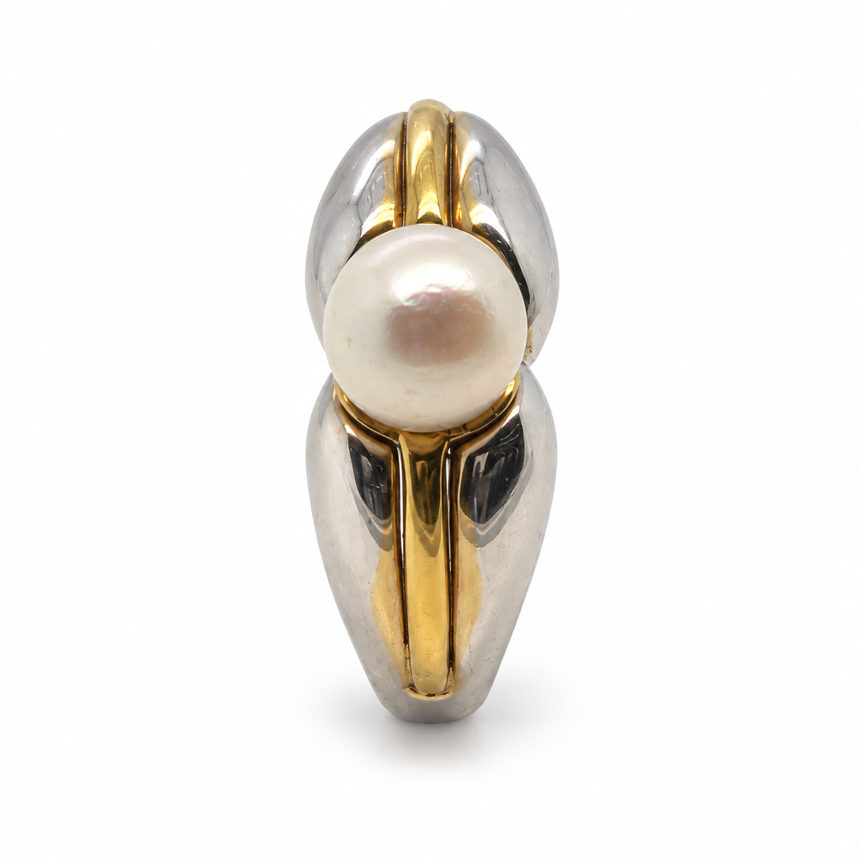 Perlenring 18 Karat Weissgold – Referenz DR-000102