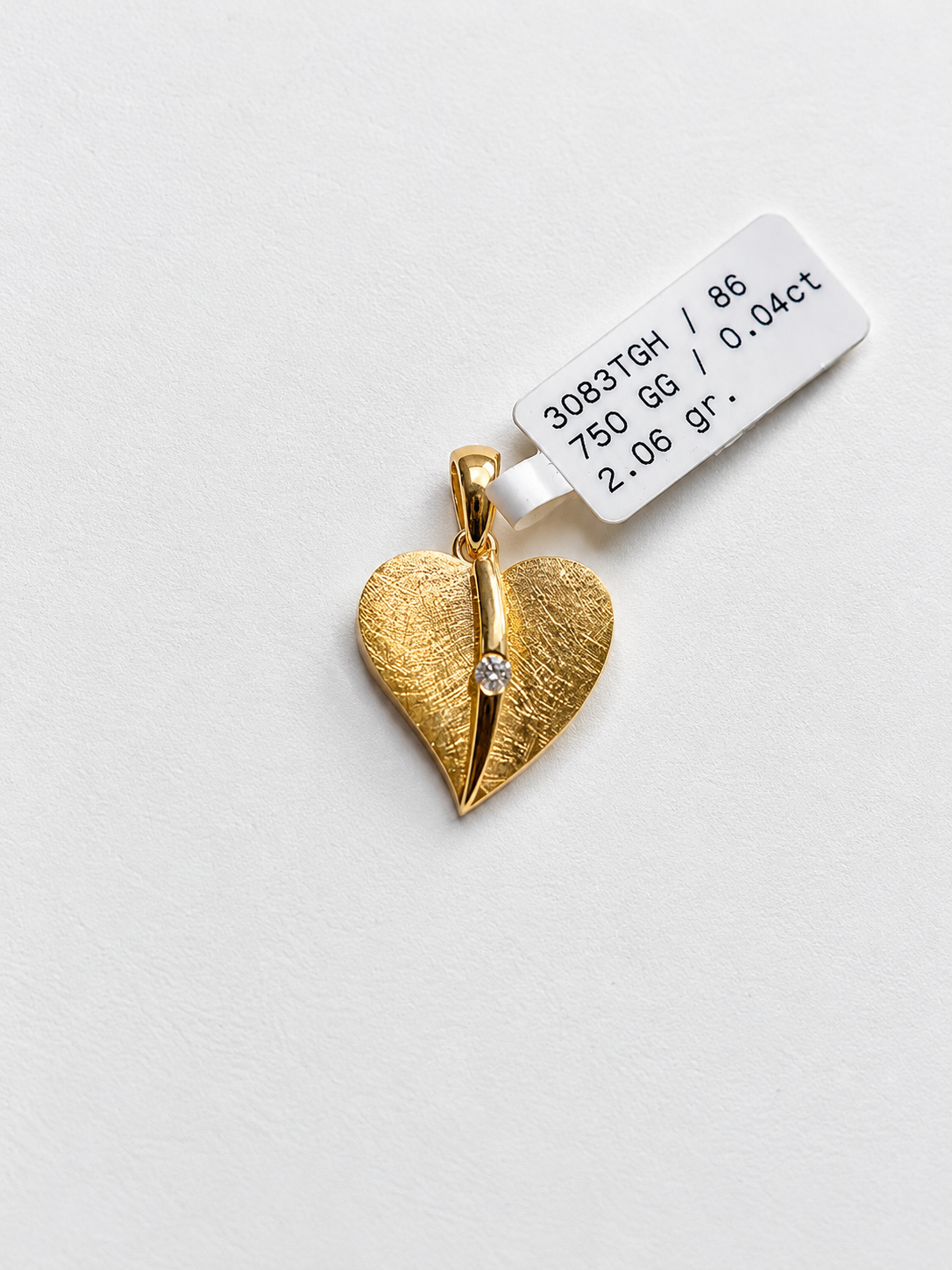 Herz Anhänger 750 Gelbgold