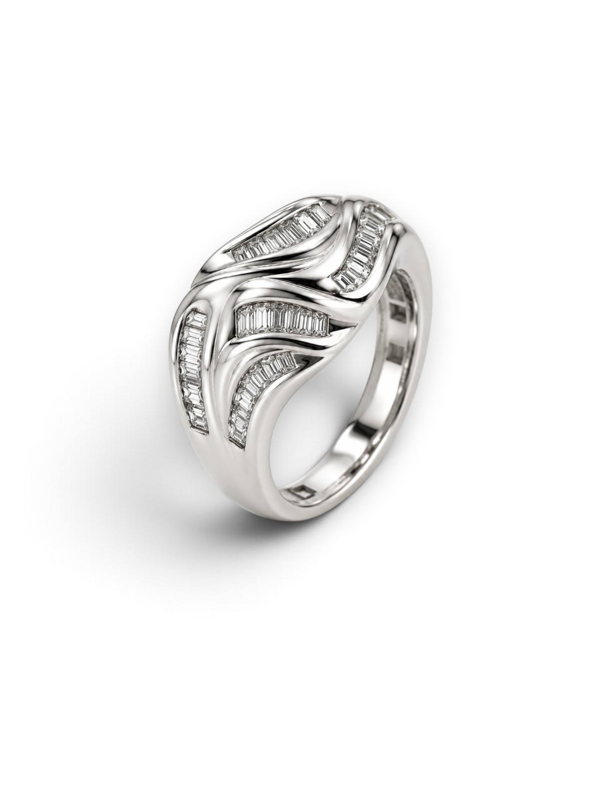 Goldring 18 Karat Weissgold 0.35 ct – Referenz DR-000099