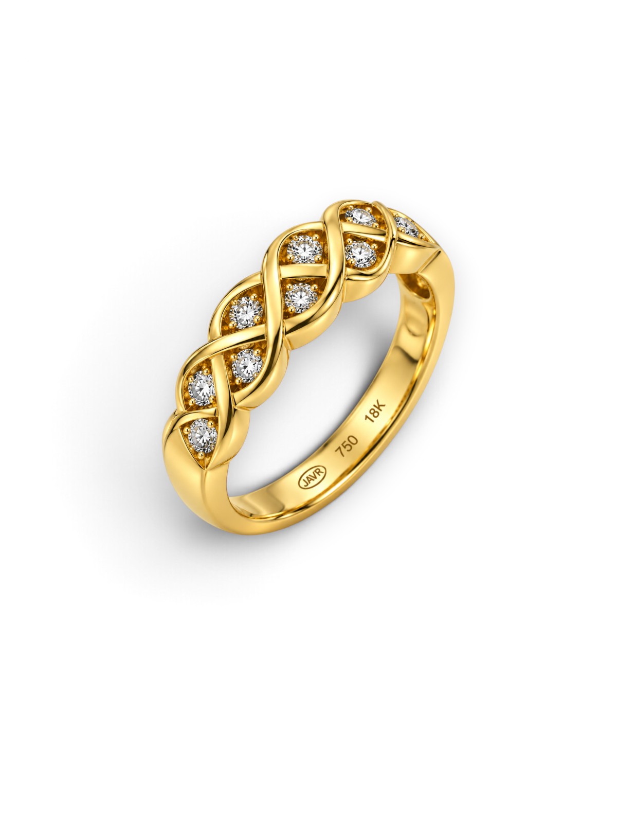 Diamantring 18 Karat Gelbgold – Referenz DR-000101