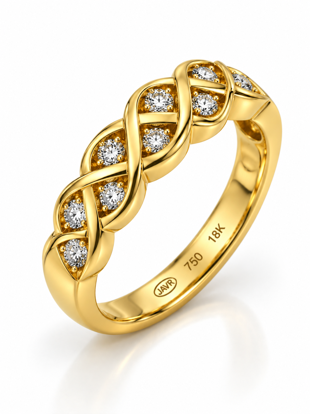 Diamantring 18 Karat Gelbgold – Referenz DR-000101